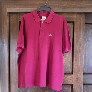 Lacoste Men's Polo Shirt - Deep Red